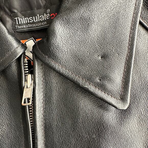 Montana Removable Thinsulate Lining‎ Riding Leather Black Jacket women M - Picture 14 of 15